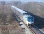 AMTK 89  13Feb2010  NB Train 22 (Texas Eagle) approaching Yarrington Road